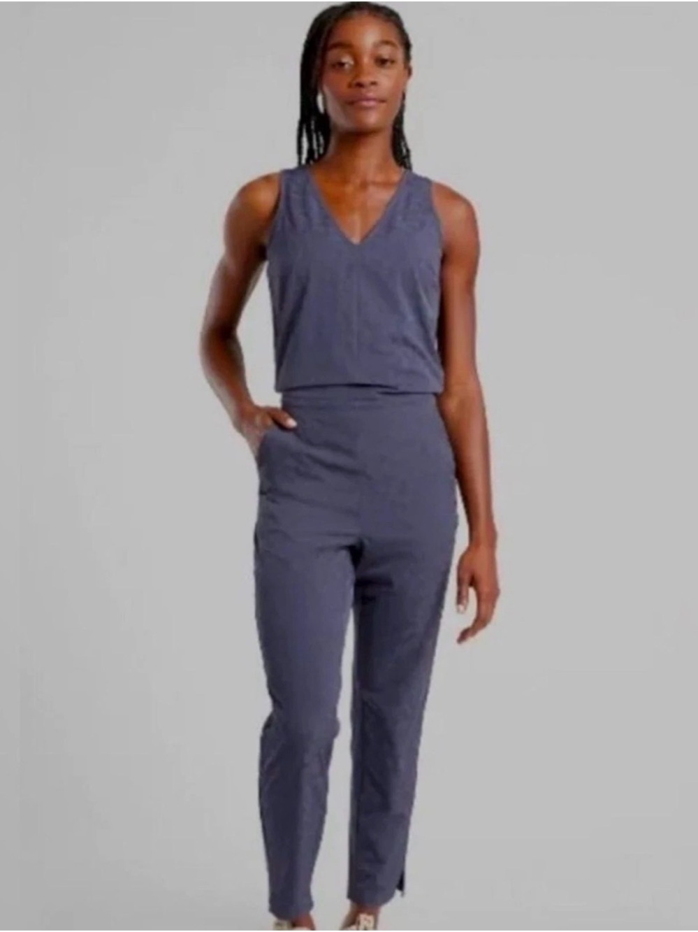 Athleta Textured Brooklyn Jumpsuit Size 6 NWT